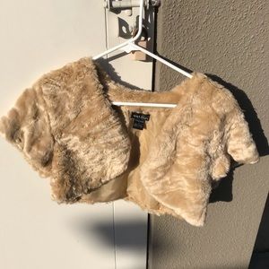 Faux Fur Shrug